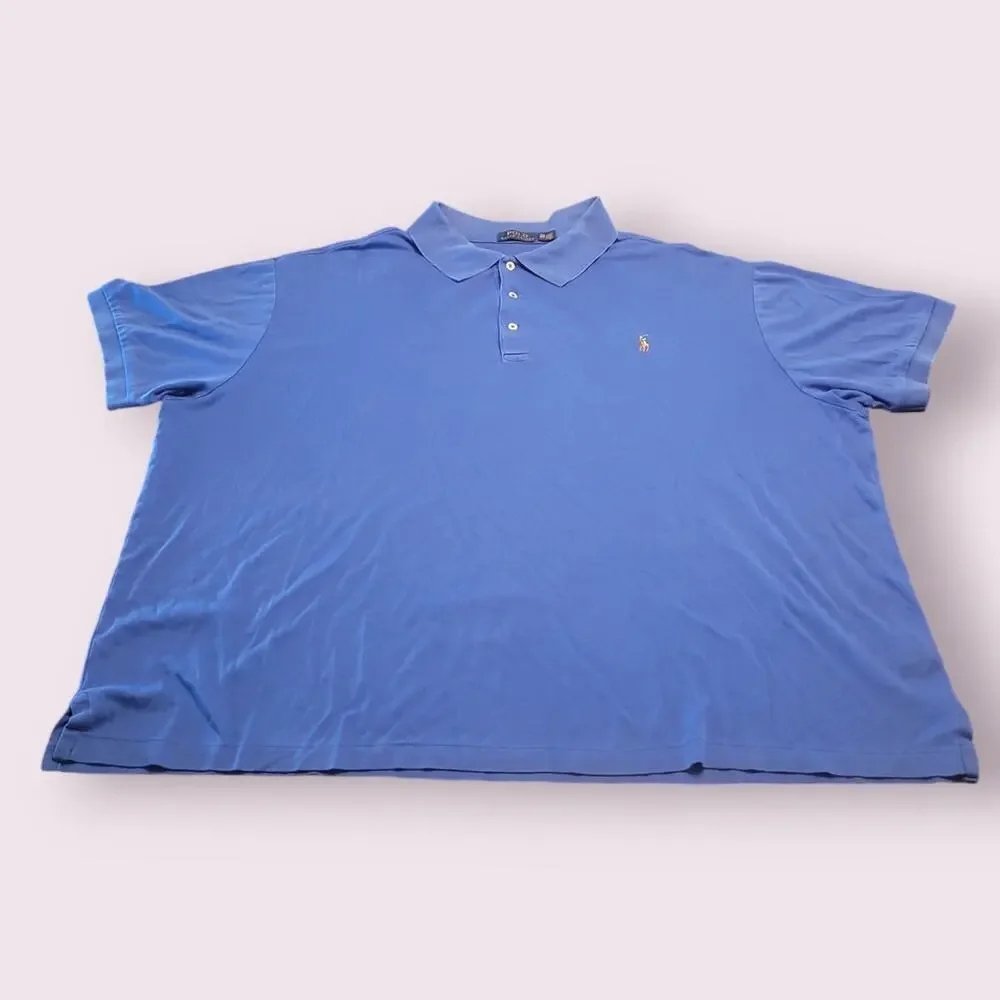 Ralph Lauren 3XB Blue Polo Big Tall Classic Preppy Heritage